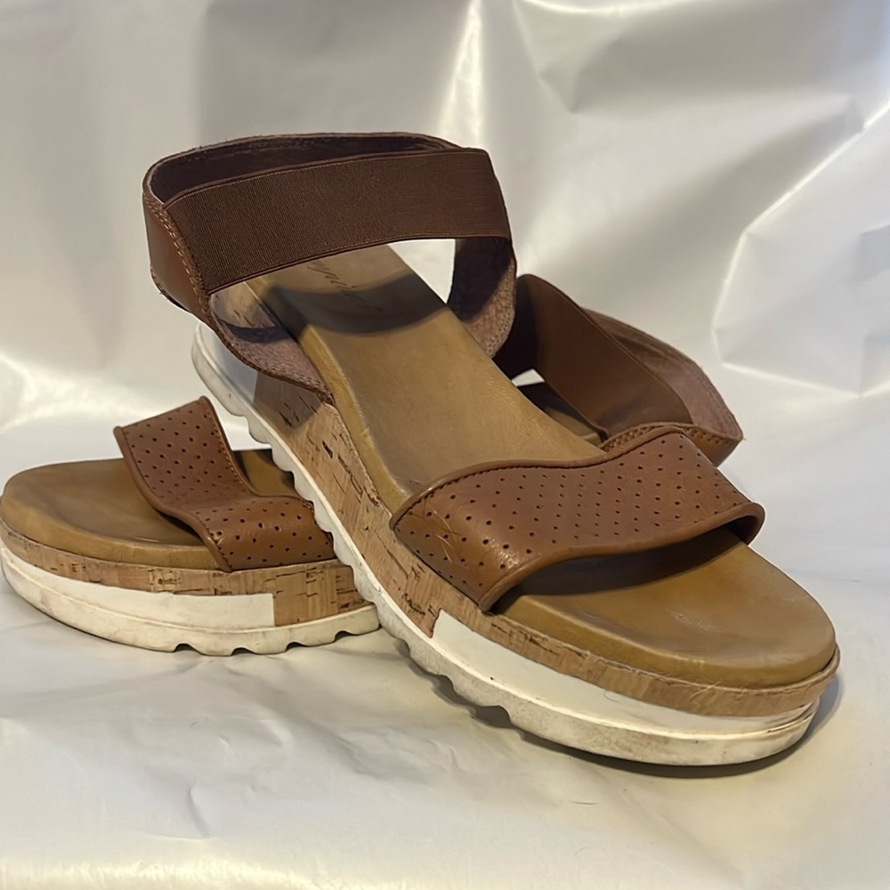 Platform cork sandals